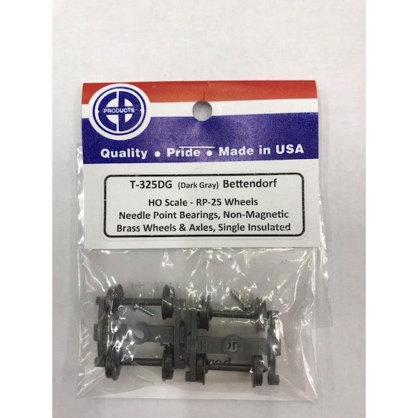 Eb Trucks HO Scale Dark Gray Bettendorf Truck EBT125DG - main